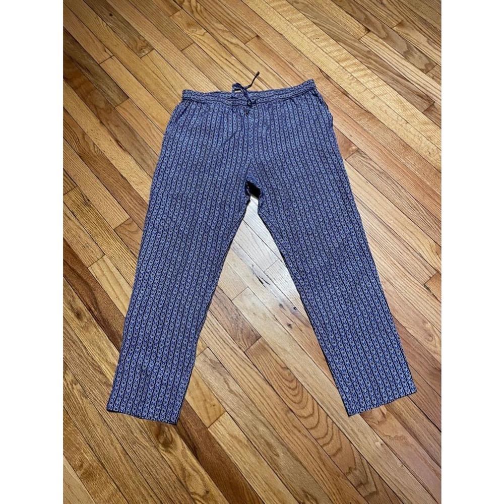 SILK Ikat Drawstring Geometric Crosby Derek Lam Jogger skinny pullover pants M